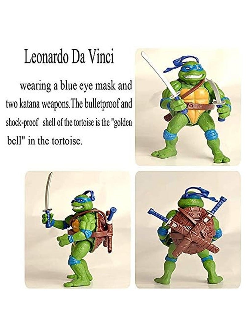 Ninja Turtles 6 PCS Set TMNT Action Figures - Image 4